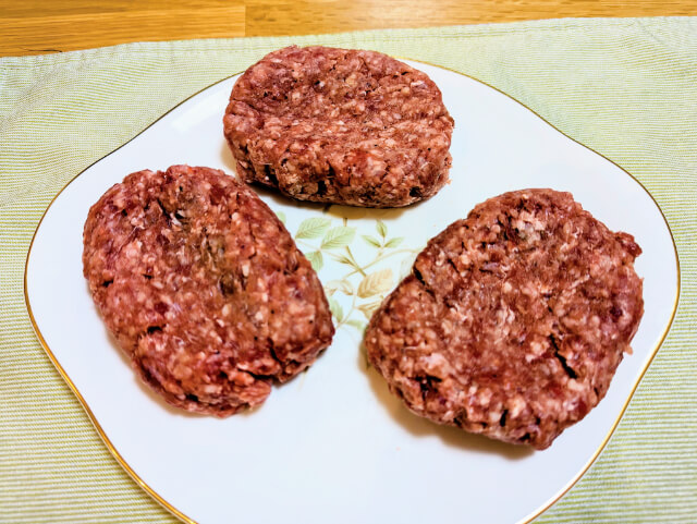 そのまんま肉バーク　成形